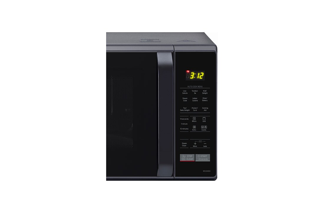 LG 28 L All-In-One Convection Microwave Oven with 251 Auto Cook Menu, Quartz Heater, Health Plus Menu, Black, MC2846BG