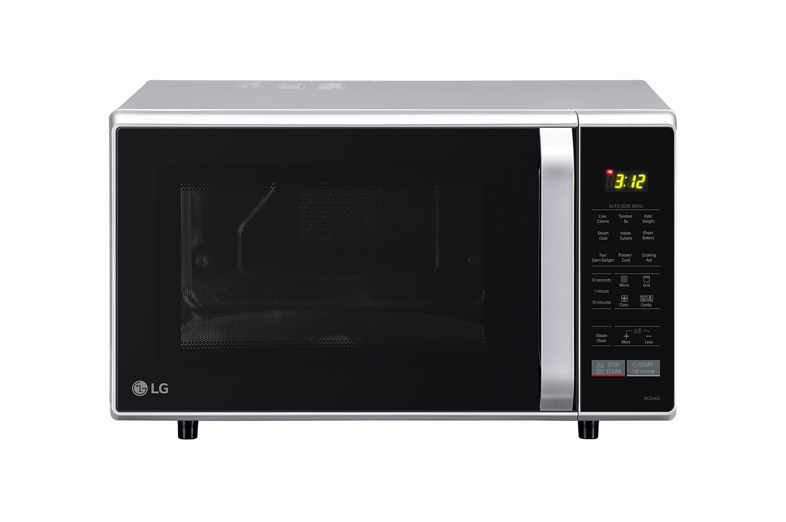LG MC2846SL convection microwave front view