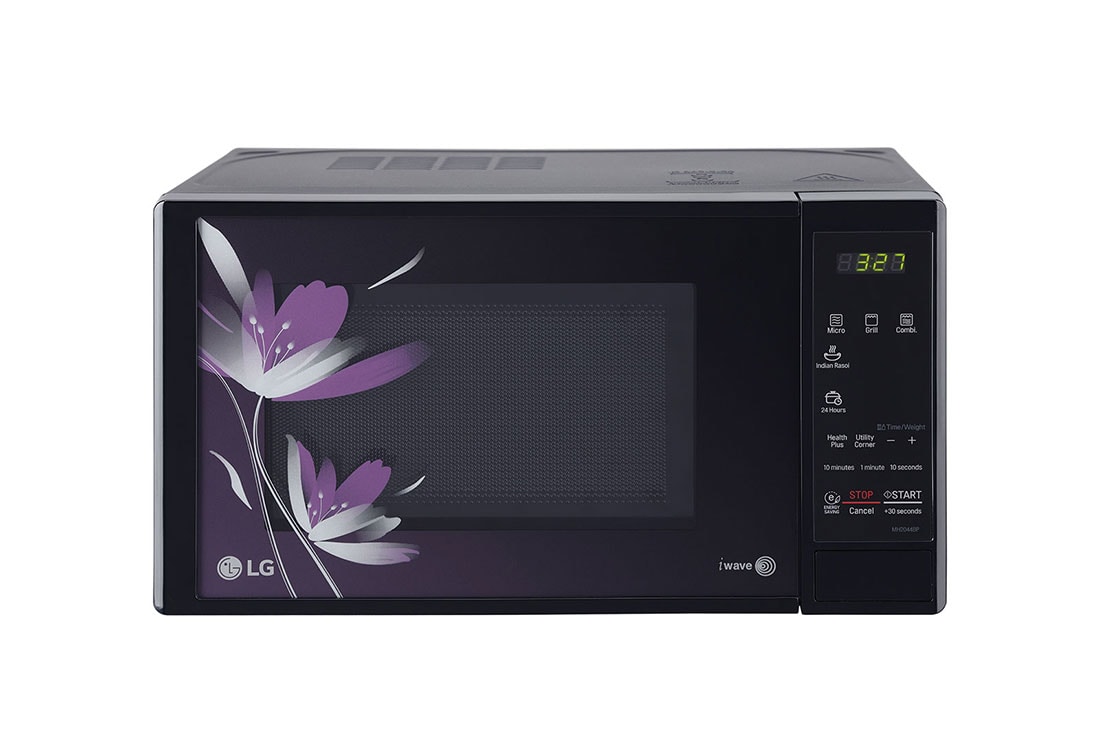 LG MH2044BP grill solo microwave front view