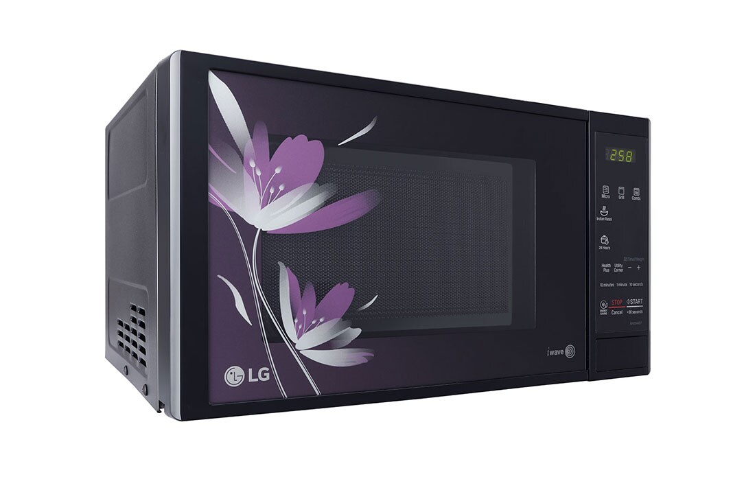 LG 20 L Grill / Solo Microwave Oven with Auto Cook Menu, Energy Saving, Quartz Heater, Anti Bacterial Cavity, Black, MH2044BP