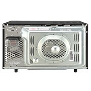 LG 28 L Charcoal Convection Microwave Oven with 301 Auto Cook Menu, Motorised Rotisserie, Floral Black, MJ2887BWUM