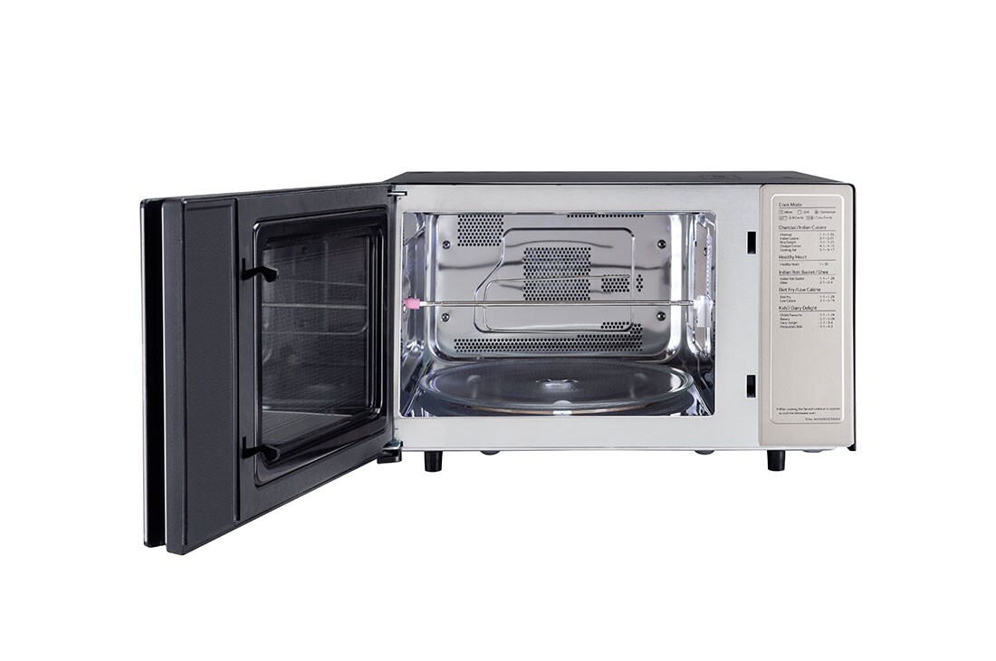 LG 28 L All-In-One Charcoal Convection Microwave Oven with Diet Fry™, Motorised Rotisserie, Auto Cook Menu. Black, MJEN286UI