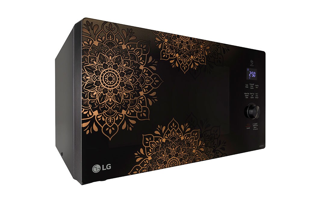 LG 28 L All-In-One Charcoal Convection Microwave Oven with Diet Fry™, Motorised Rotisserie, Auto Cook Menu. Black, MJEN286UI