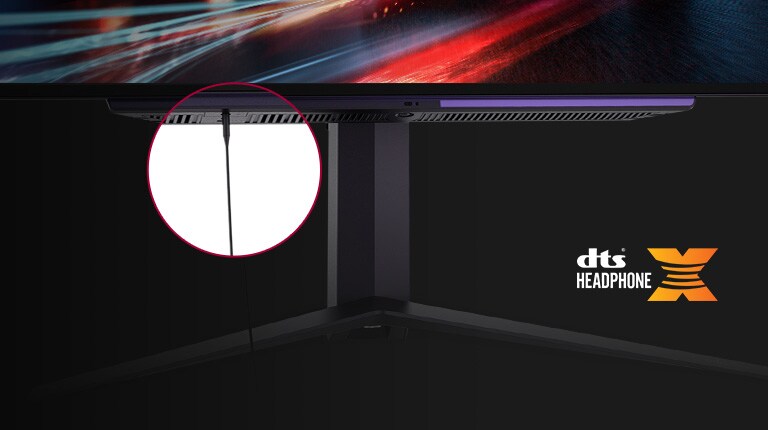 LG 27GR95QE-B 4-pole Headphone out.