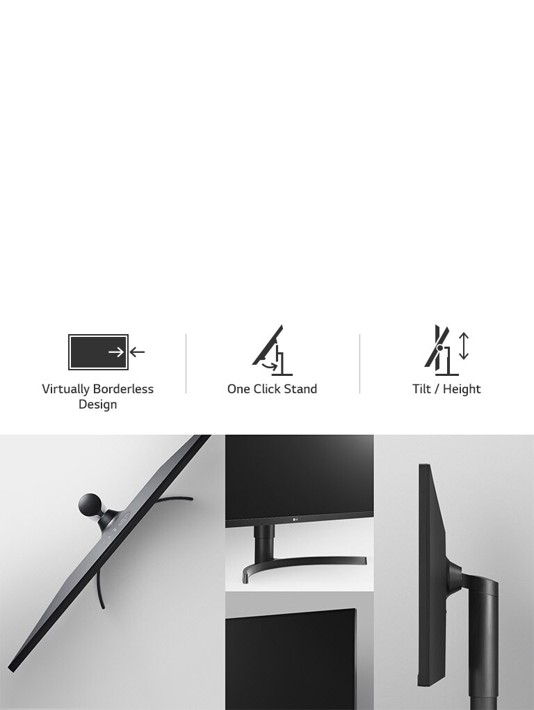 LG 34WN750-B Ergonomic Design