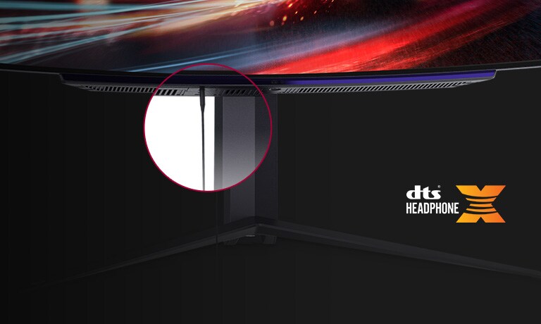 LG 45GR95QE-B 4-pole Headphone out.