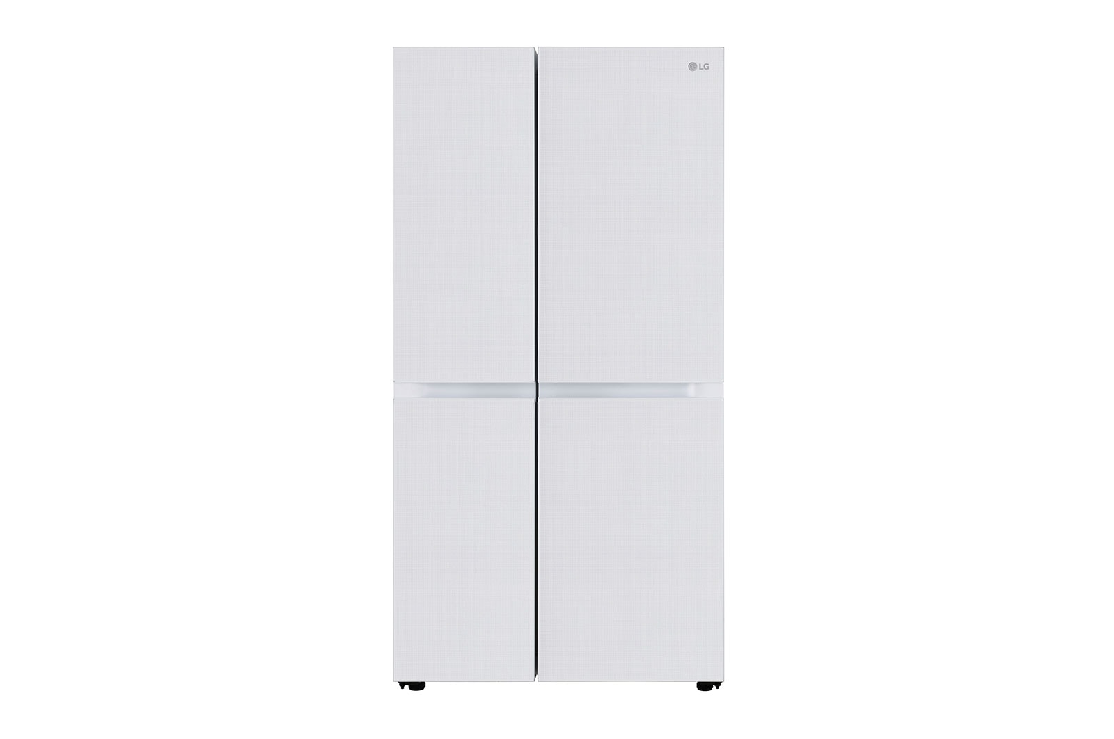 LG 650L, Convertible Side by Side Refrigerator with Premium Glass Door, Smart Inverter Compressor, Hygiene Fresh+™, DoorCooling+™, Smart Diagnosis™, Linen White Finish, GL-B257DLW3