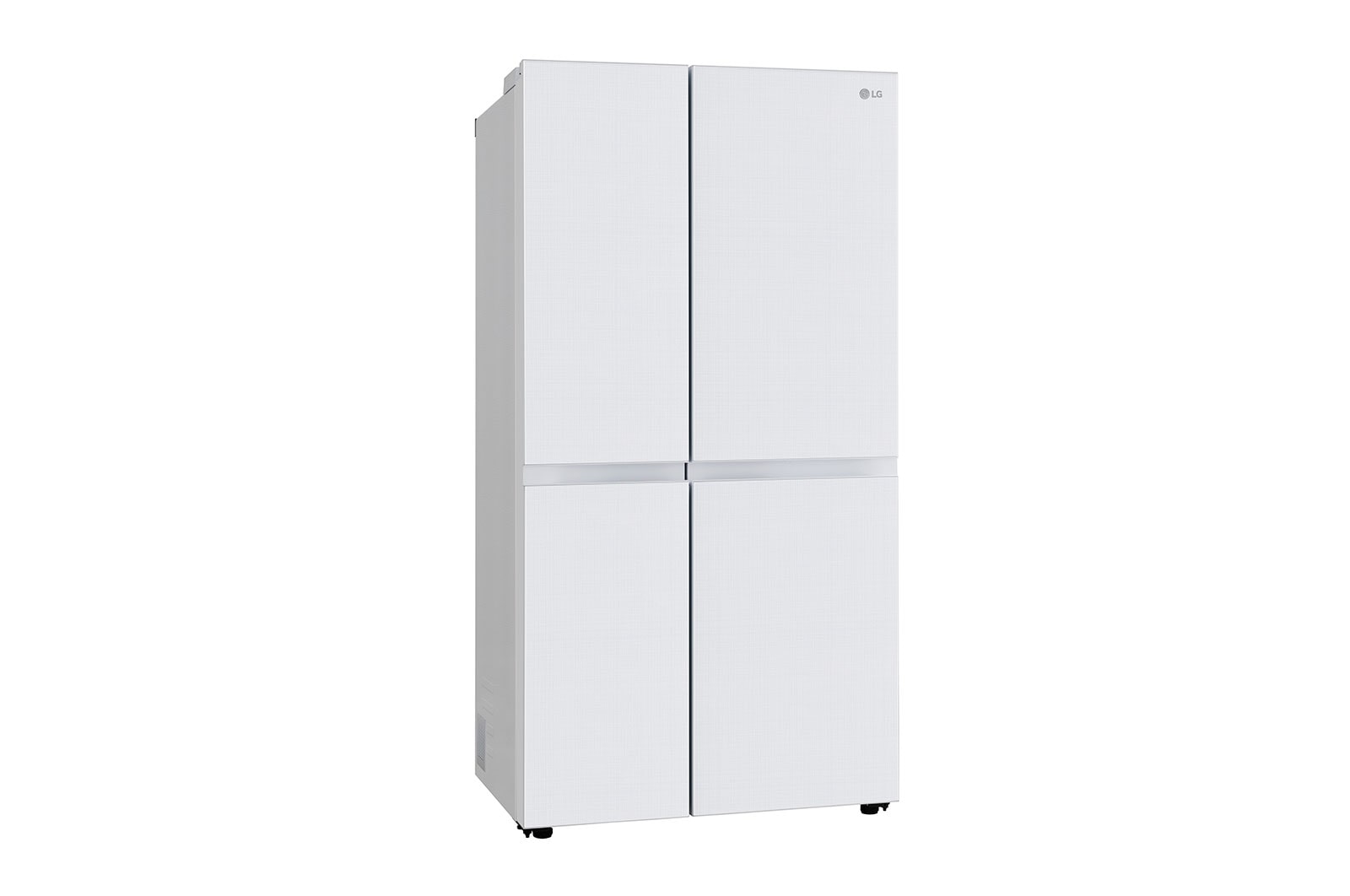 LG 650L Side by Side Refrigerator, Wi-Fi Convertible, DoorCooling+™, Premium Glass Door, Linen White Finish, 3 Star, GL-B257DLW3