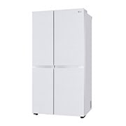 LG 650L Side by Side Refrigerator, Wi-Fi Convertible, DoorCooling+™, Premium Glass Door, Linen White Finish, 3 Star, GL-B257DLW3