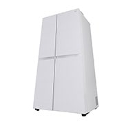 LG 650L Side by Side Refrigerator, Wi-Fi Convertible, DoorCooling+™, Premium Glass Door, Linen White Finish, 3 Star, GL-B257DLW3
