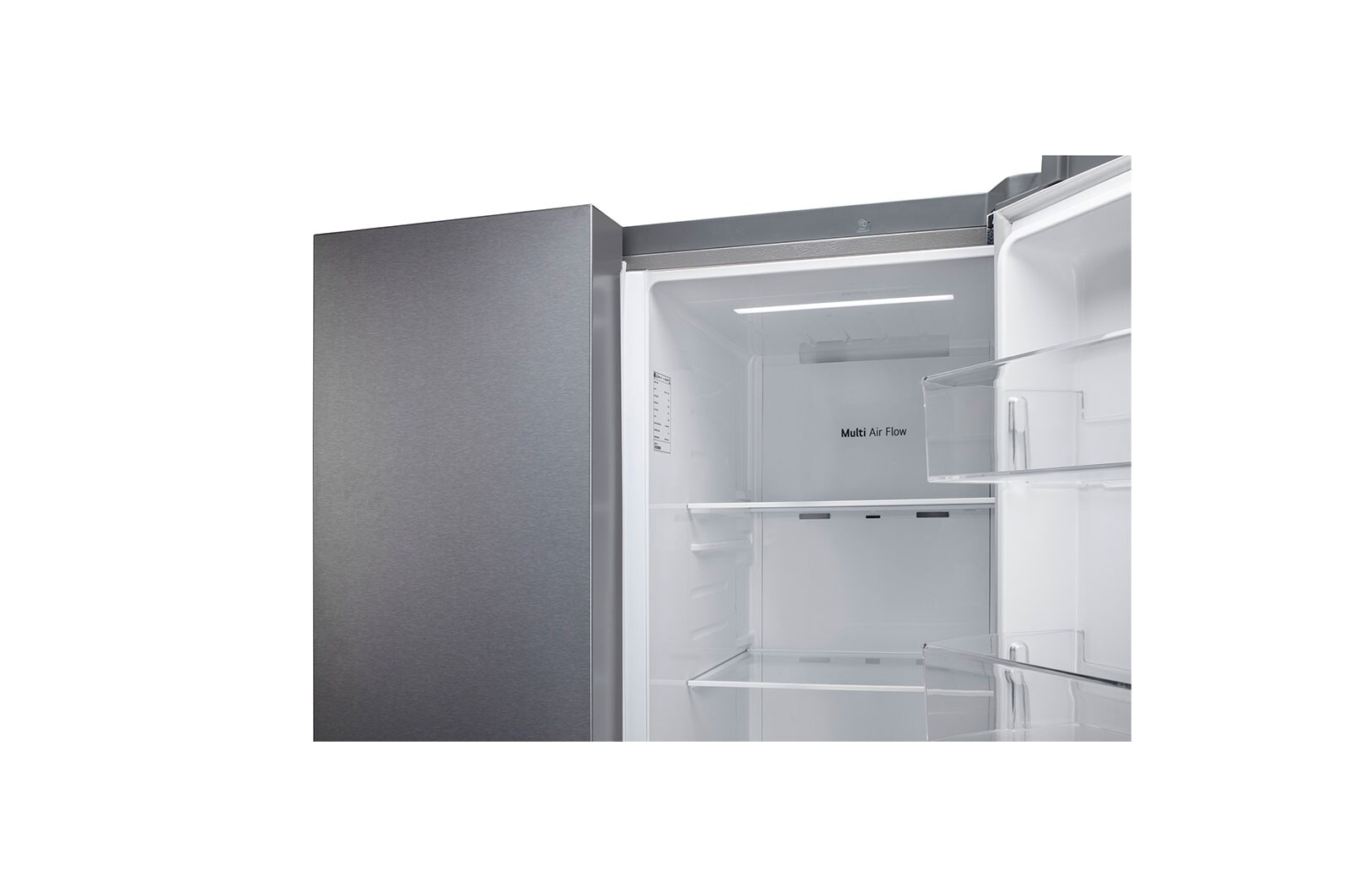 LG 655L, Side-by-Side Refrigerator with Smart Inverter Compressor, Multi Air Flow, Smart Diagnosis™, 3 Star, GL-B257HDSY