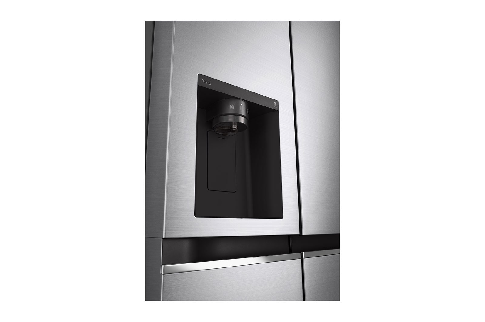 LG 635L, Side-by-Side Refrigerator, Water & Ice Dispenser, Shiny Steel Finish, 3 Star, GL-L257CPZX