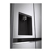 LG 635L, Side-by-Side Refrigerator, Water & Ice Dispenser, Shiny Steel Finish, 3 Star, GL-L257CPZX