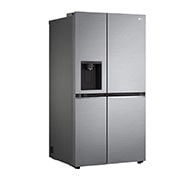 LG 635L, Side by Side Refrigerator with Smart Inverter Compressor, Water and Ice Dispenser with UV Nano, Hygiene Fresh+™, DoorCooling+™, Smart Diagnosis™, Shiny Steel Finish, GL-L257CPZX