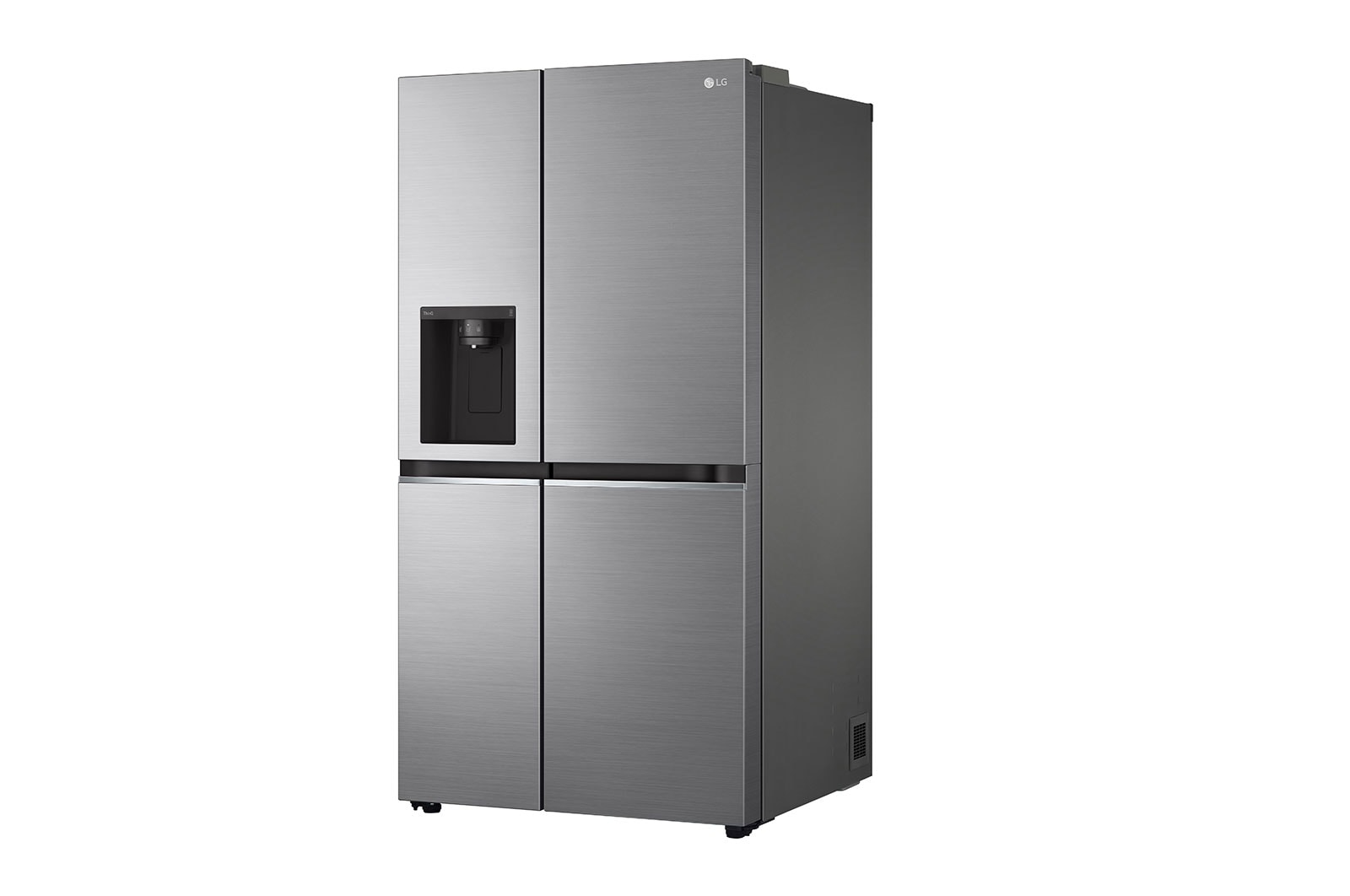 LG 635L, Side-by-Side Refrigerator, Water & Ice Dispenser, Shiny Steel Finish, 3 Star, GL-L257CPZX