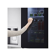 LG 635L Side-by-Side Refrigerator, InstaView Door-in-Door™, Brushed Steel Finish, 3 Star, GL-X257ABSX