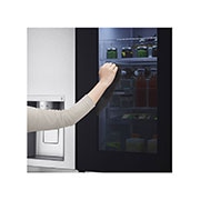 LG Knock Twice, See Inside, 635L InstaView Door-in-Door™, Side-by-Side Refrigerator with Smart Inverter Compressor, DoorCooling+™, Brushed Steel Finish, GL-X257ABSX