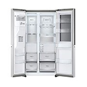 LG Knock Twice, See Inside, 635L InstaView Door-in-Door™, Side-by-Side Refrigerator with Smart Inverter Compressor, DoorCooling+™, Brushed Steel Finish, GL-X257ABSX
