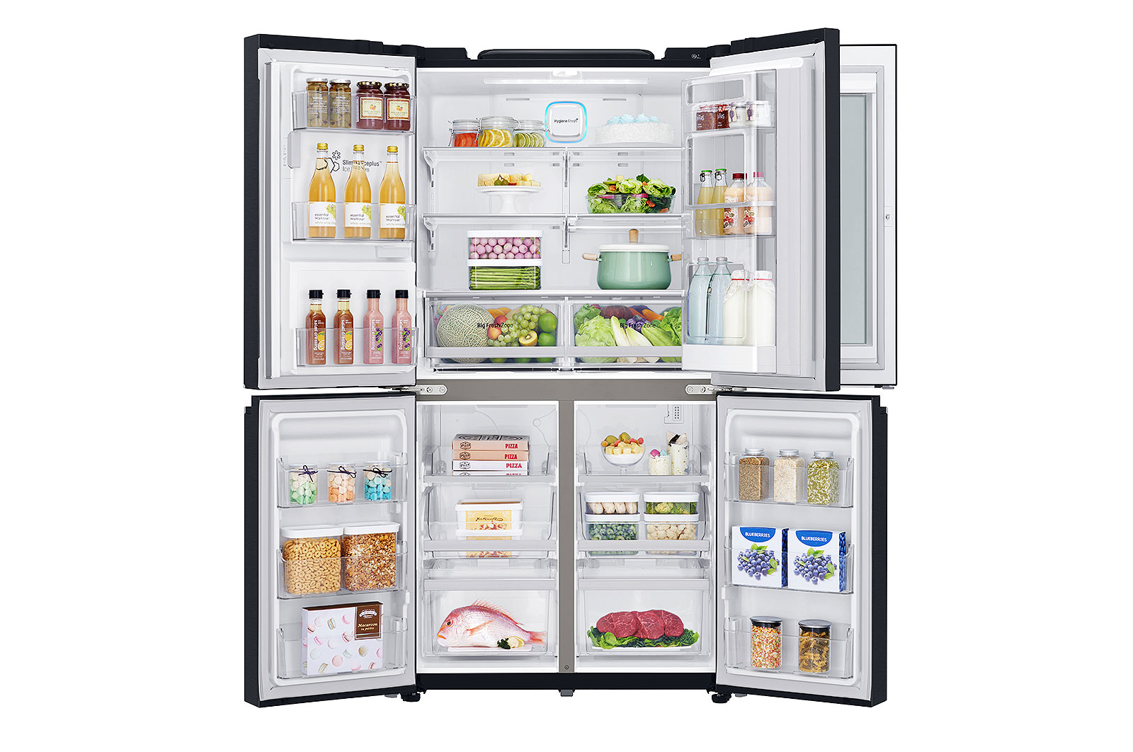 LG 889L, French Door, InstaView Door-in-Door with Water Dispenser, GR-X31FMQHL