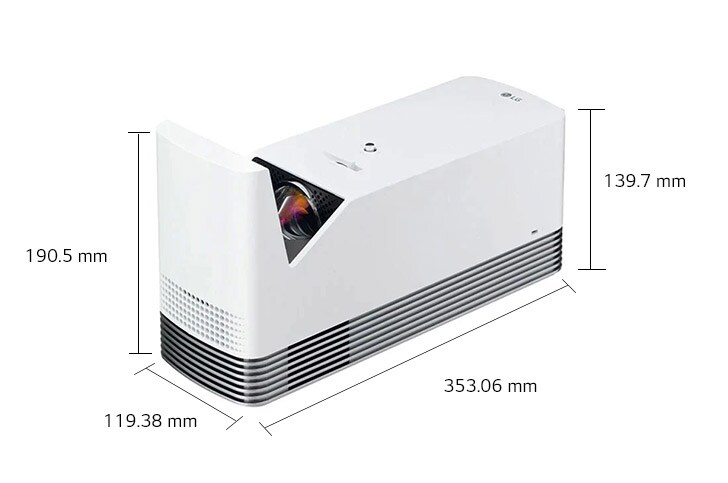 
  LG
  HF85LG projector dimensions