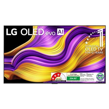 LG OLED65G56LA OLED evo front view
