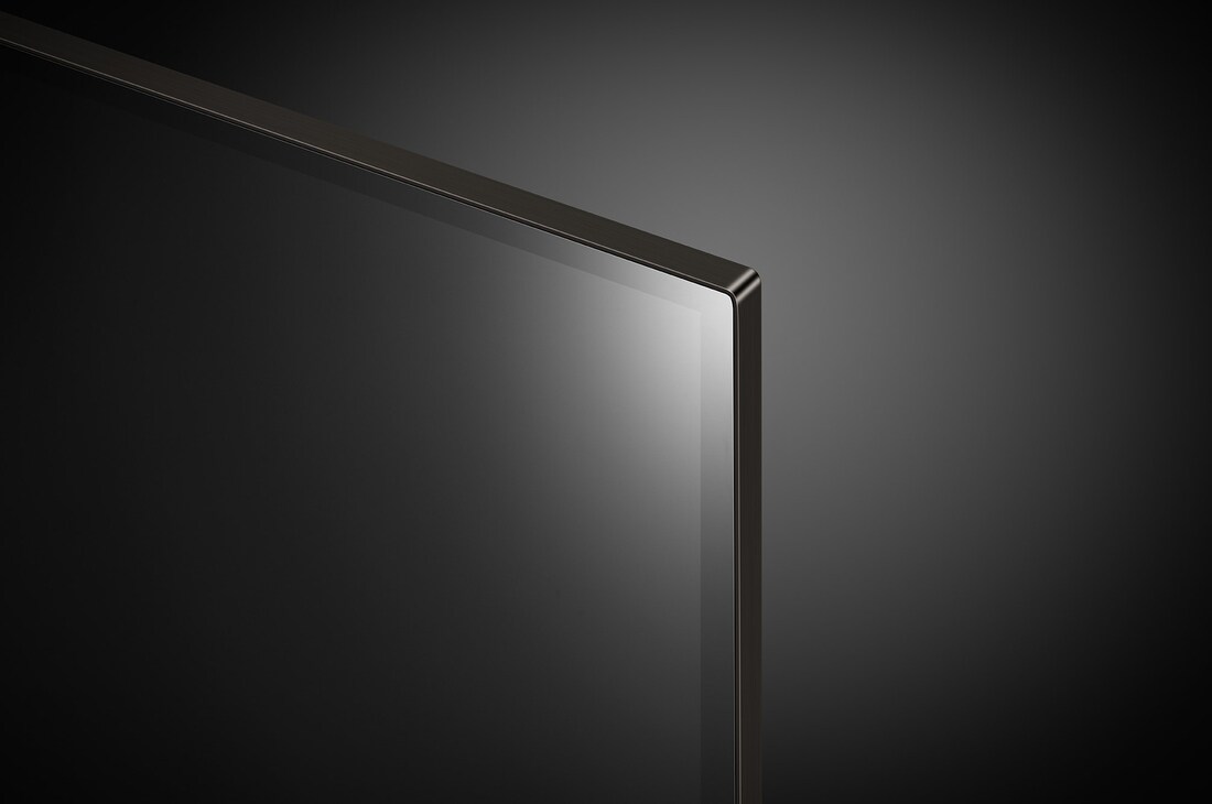 Close-up image of LG OLED evo TV, OLED C4 from the top edge