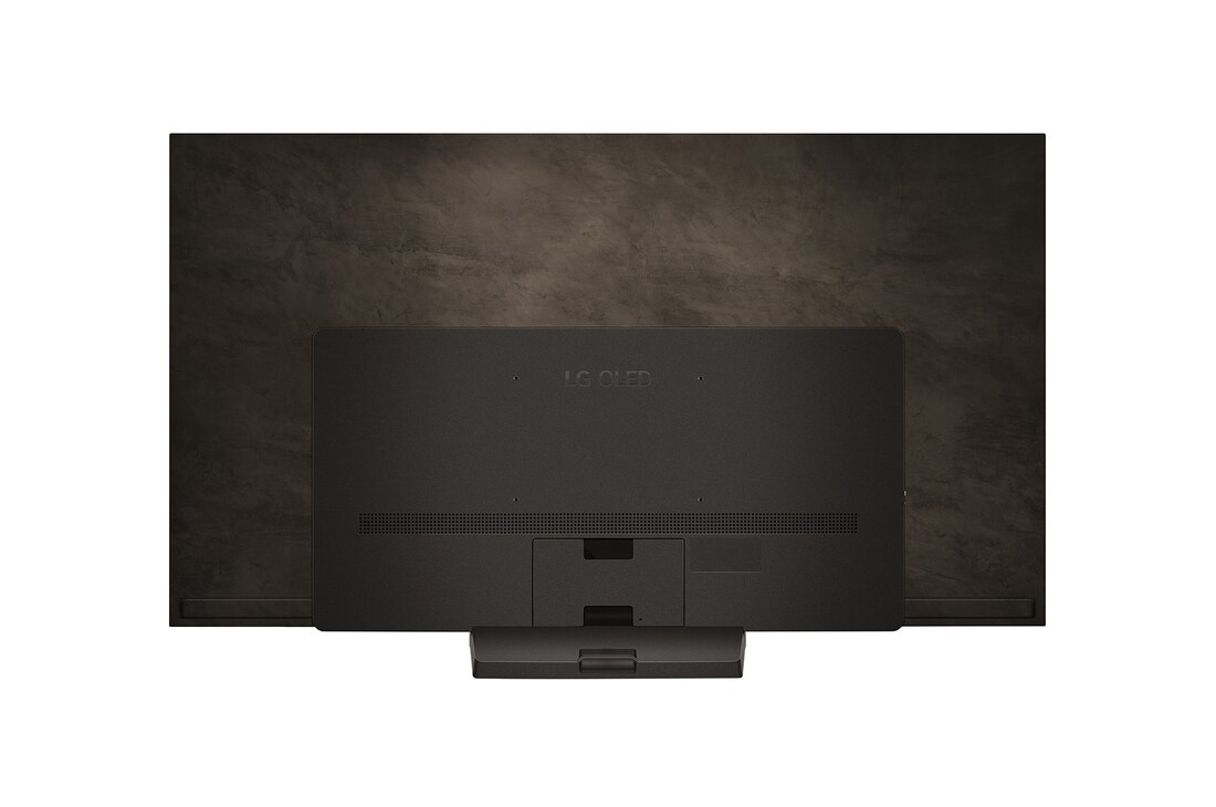 Rear view of LG OLED evo TV, OLED C4