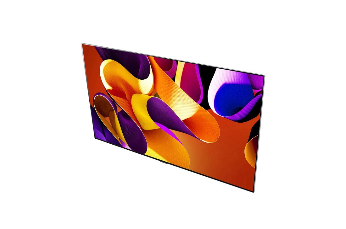 Angled view of LG OLED evo TV, OLED G4 from above