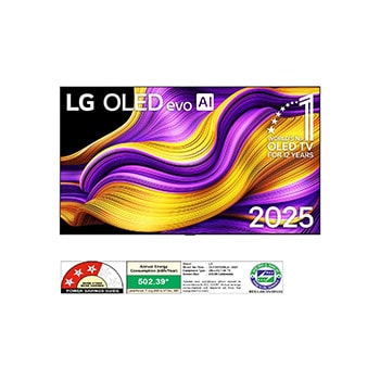 LG OLED97G56LA OLED evo front view