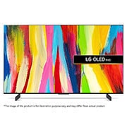 LG OLED42C2PSA OLED front view