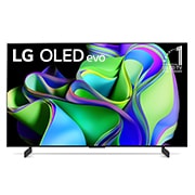 LG OLED77C3PSA OLED evo front view