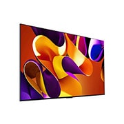 Right-facing side view of LG OLED evo TV, OLED G4 on the wall
