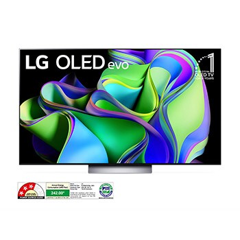LG OLED65C3PSA OLED evo front view