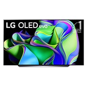 LG OLED83C3PSA OLED evo front view