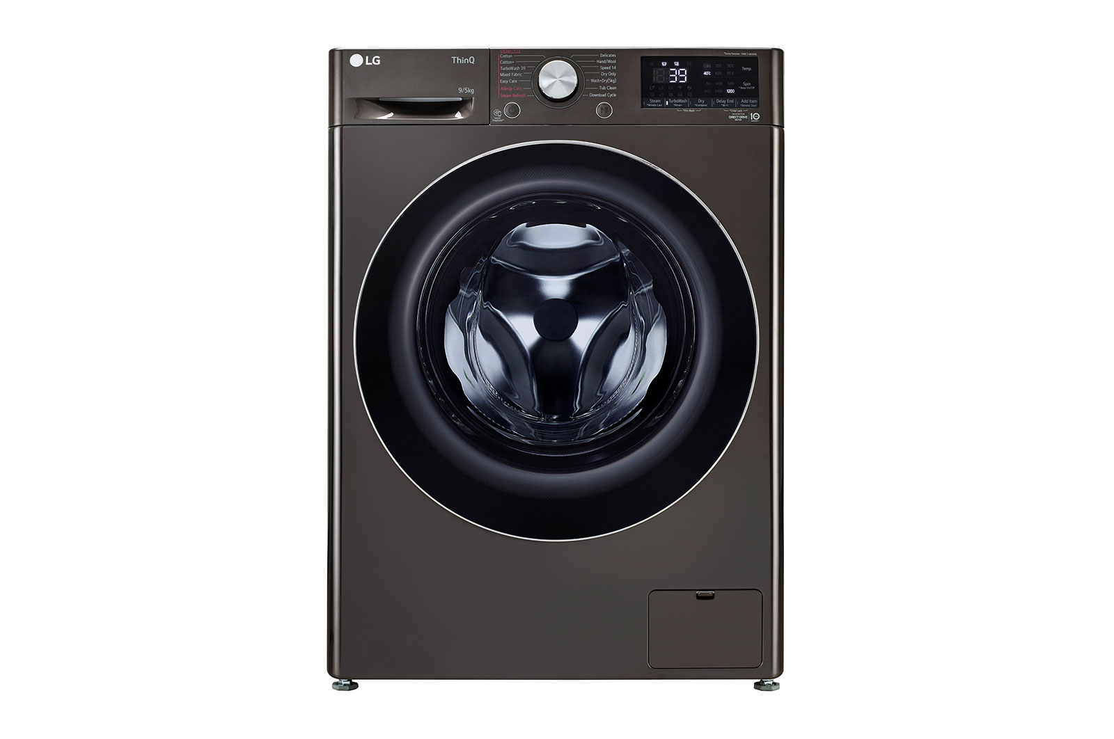 LG FHD0905STB Front Loading Washing Machines front view