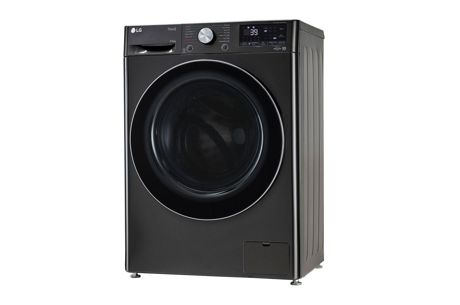 LG 9/5Kg Front Load Washer Dryer, AI Direct Drive™, Black VCM, FHD0905STB