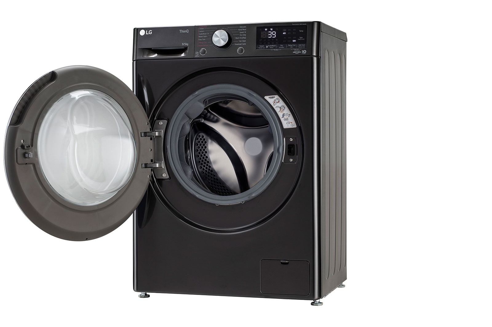 LG 9/5Kg Front Load Washer Dryer, AI Direct Drive™, Black VCM, FHD0905STB