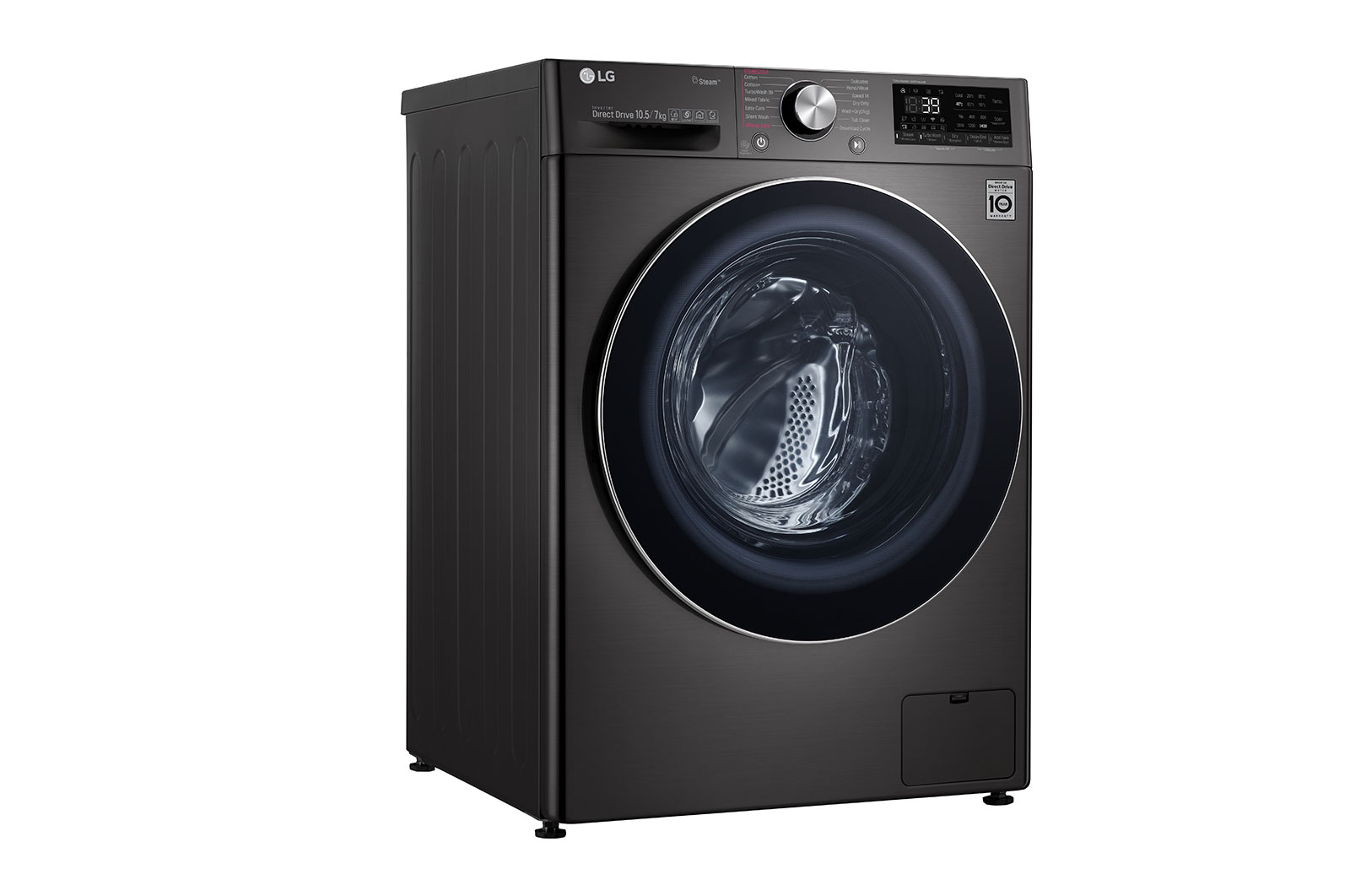 LG 10.5/7Kg Front Load Washer-Dryer, AI Direct Drive™, Black VCM, FHD1057STB