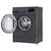 LG 7Kg Front Load Washing Machine, Inverter Direct Drive, Middle Black, FHM1207SDM