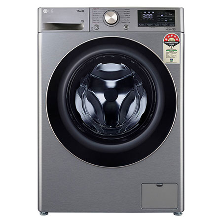 LG FHP1208Z5P front loading washing machine front view