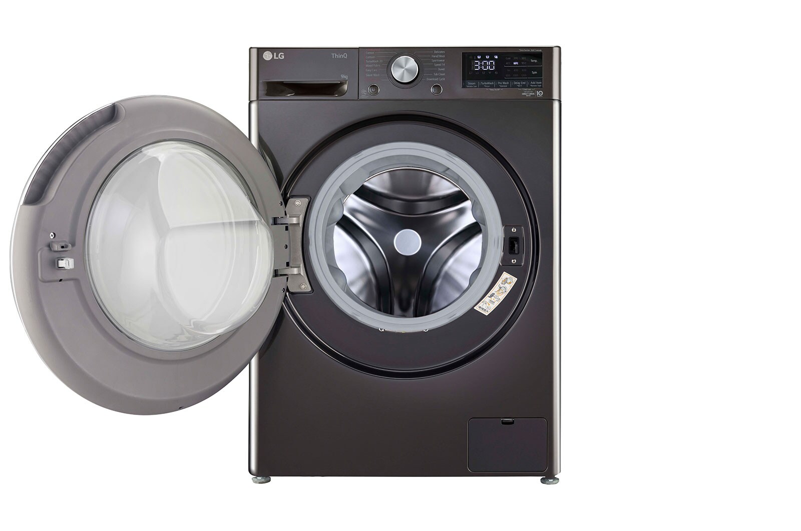 LG 9Kg Front Load Washing Machine, AI Direct Drive™, Black VCM, FHP1209Z9B