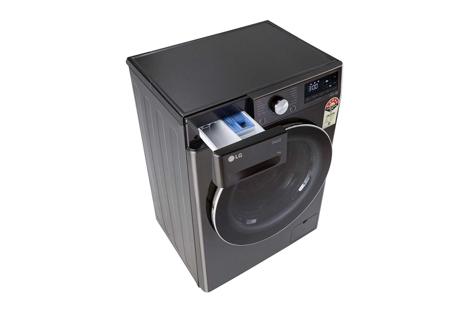 LG 9Kg Front Load Washing Machine, AI Direct Drive™, Black VCM, FHP1209Z9B