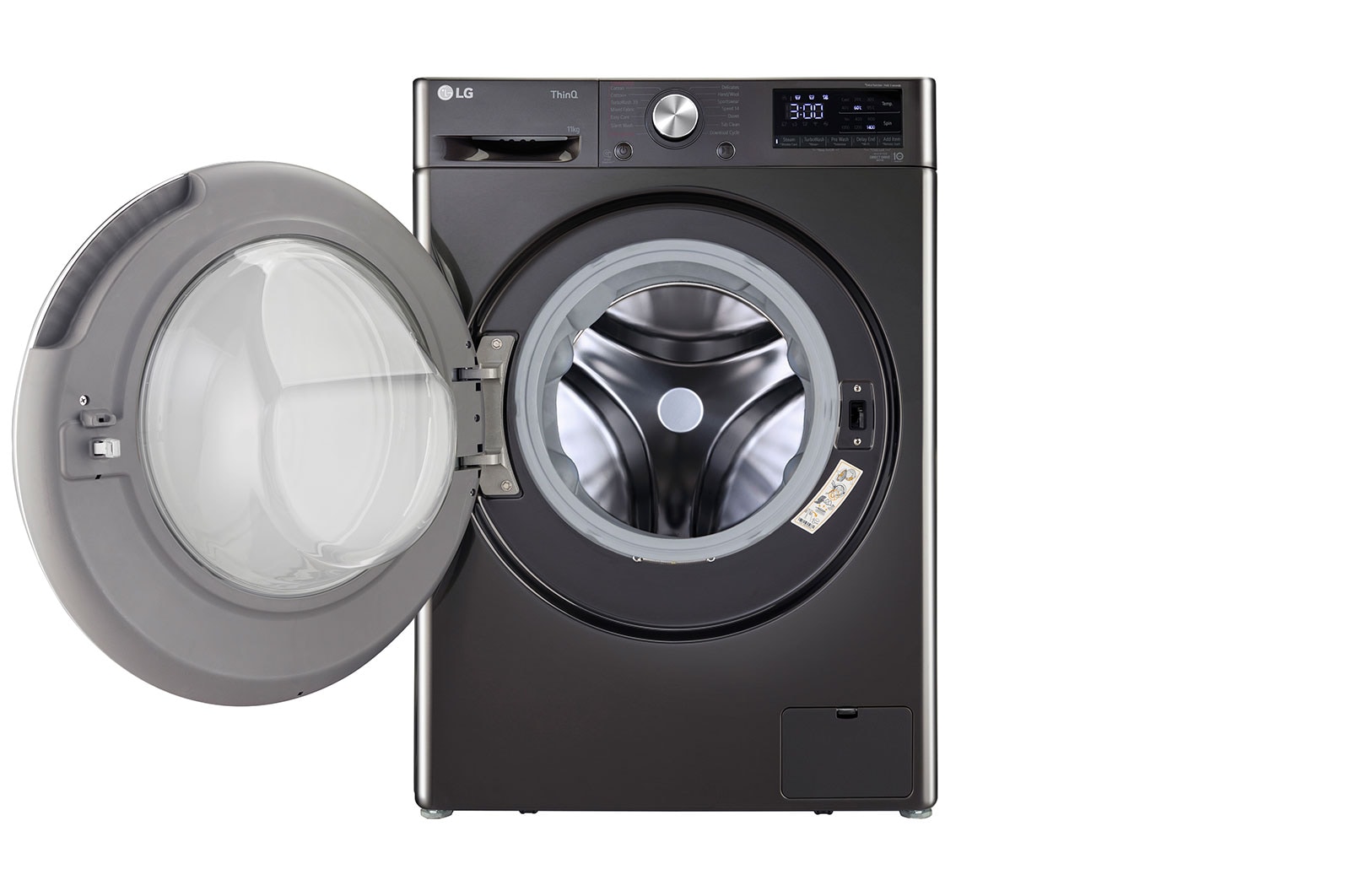 LG 11Kg Front Load Washing Machine, AI Direct Drive™, Black VCM, FHP1411Z9B