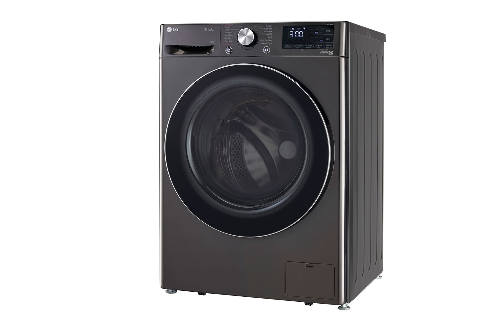 LG 11Kg Front Load Washing Machine, AI Direct Drive™, Black VCM, FHP1411Z9B