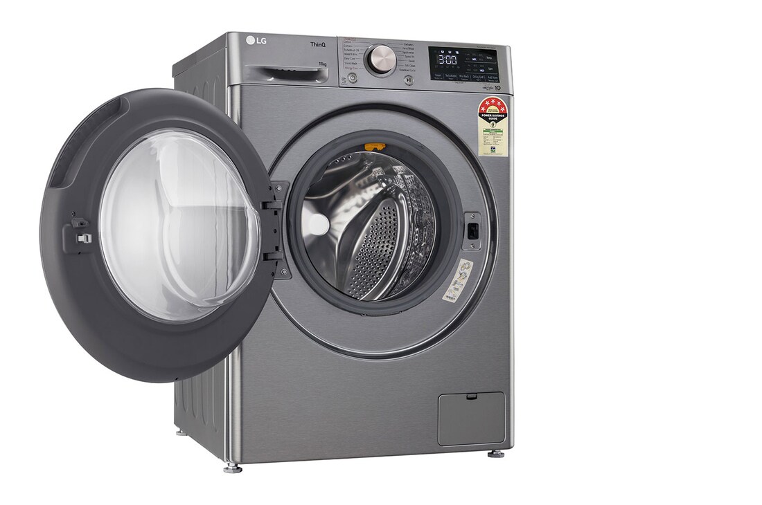 LG 11Kg Front Load Washing Machine, AI Direct Drive™, Platinum Silver, FHP1411Z9P