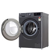 LG 7Kg Front Load Washing Machine, AI Direct Drive, Steam™, Middle Black, FHV1207Z2M