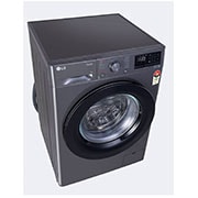 LG 7Kg Front Load Washing Machine, AI Direct Drive, Steam™, Middle Black, FHV1207Z2M