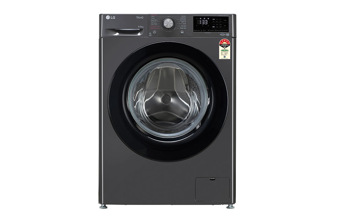 LG FHV1265Z2M front loading washing machine front view