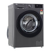 LG 8Kg Front Load Washing Machine, AI Direct Drive™ , Steam, Middle Black, FHV1408Z2M