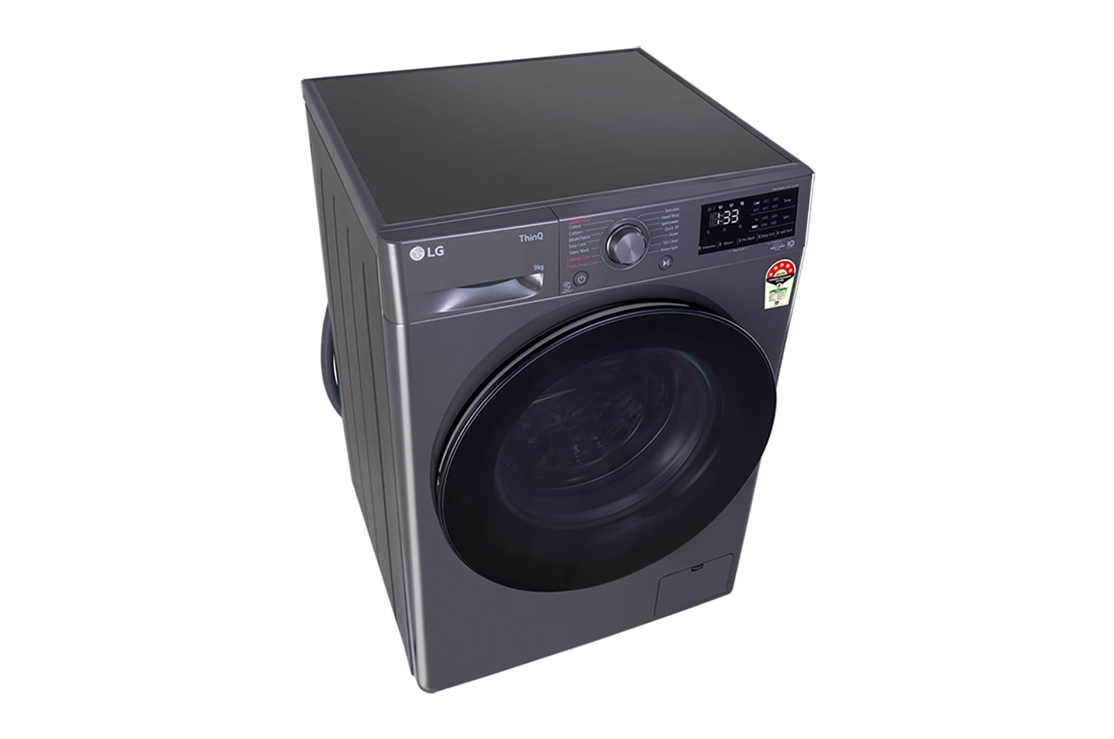 LG 9Kg Front Load Washing Machine, AI Direct Drive™, Middle Black, FHV1409Z4M